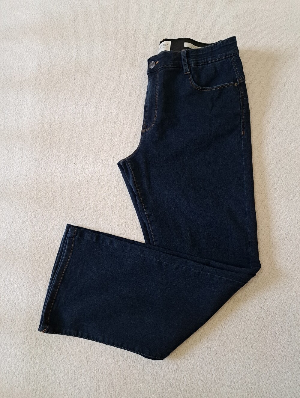 Angels Bootcut Everluxe Lift Jeans Dark Wash Blue Denim Size 16 Stretch Western